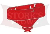 96144 Red Hopper Assembly For Western 2500 Salt Spreader Tailgate