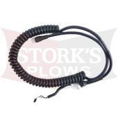 96464 Western Fisher Snowex Blizzard 4 Pin Handheld Control Harness White Plug Straight Blade V Plow