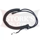 96464 Western Fisher Snowex Blizzard 4 Pin Handheld Control Harness White Plug Straight Blade V Plow