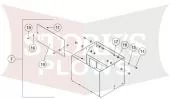 99139 Western Striker / Fisher Steel-Caster Salt Spreader Chute Middle Section Stainless Steel