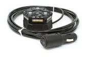 CLASS 1 Micro Beacon Magnetic Amber Strobe Light 12' Cigarette Lighter Plug Cord AIG008-B112AM3