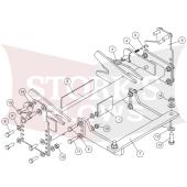 B30080 88-2000 Chevy GMC 1500 Tahoe Yukon Suburban Blizzard Power Hitch Truck Plow Mount 760LT