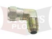 B60006 Blizzard 9/16-18 90° Swivel Elbow Hydraulic Adapter Flared Hose Fitting 60006