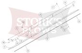 B61241 Blizzard Rubber Deflector Kit Power Plow 810 810SS 8100 8100PP