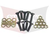 BAX00034 10x 1/2" Boss Cutting Edge Bolt Set Straight Blade 
