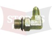 B60287 Blizzard Hydraulic Adapter 7/16-20 x 9/16-18 Adjustable Elbow 90° 60287