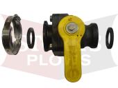 76145 SnowEx LiquiMaxx Brine Pump Ball Valve Kit 2" Flange Quick-Disconnect QDC