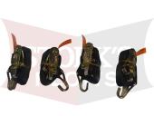 68790 Set of 4 Western Fisher Ratchet Hold-Down Kit for Tornado Poly-caster In-bed Spreaders
