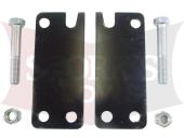 69620 2" Drop Brackets Western HTS Height Adjustment Plate Mount Adapter Kit 