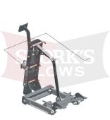 LHM-020 TurfEx SweepEx Heavy Duty Dethatcher Manual Lifting Bracket ZTR-300 Mount