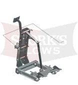 LHM-020 TurfEx SweepEx Heavy Duty Dethatcher Manual Lifting Bracket ZTR-300 Mount