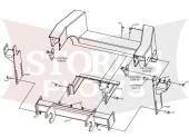 LTA04902 Boss RT3 Plow Mount 2000-2004 Dodge Dakota 
