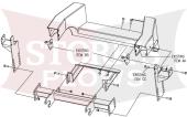 LTA04919 Boss Sport Duty Plow Mount 2000-2004 Dodge Dakota 