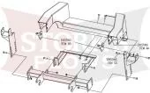 LTA04919 Boss Sport Duty Plow Mount 2000-2004 Dodge Dakota 