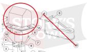 P2121Y House Style Motor Cap Assembly For Western/Fisher 500/1000/2000 Blizzard LP-8 Tailgate Spreader 68575 68487