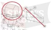P2121Y House Style Motor Cap Assembly For Western/Fisher 500/1000/2000 Blizzard LP-8 Tailgate Spreader 68575 68487