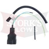 27063 Western Fisher 3 Pin Control Harness Repair End 3 Plug Truck Side 26345