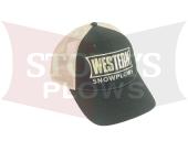 Black Western Mesh Snap Back StorksPlows.com Baseball Cap Hat Logo 