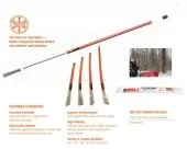 Cable Reinforced Orange 36" Snow Plow Blade Guide Markers 2 Bolt Winter