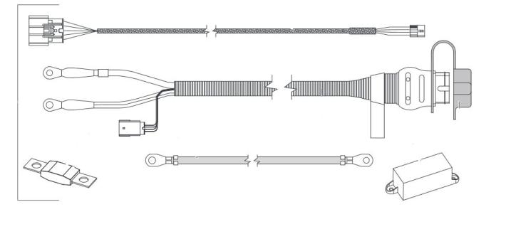 【Z18068】IKI 78402 SnowEx Western Fisher Spreader Vehicle Side Harness Kit