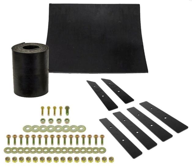 MSC01565 Stork's Branded Boss Plow Rubber deflector kit Super Duty