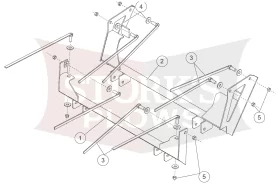 1203 western plow mount for ford mercury mazda