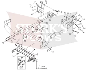 Meyer 17126 EZ Plus MDII Plow Mount