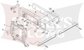 16493 Meyer Bumper Mount HM Snow Plow Tilt Lift Frame 16486 
