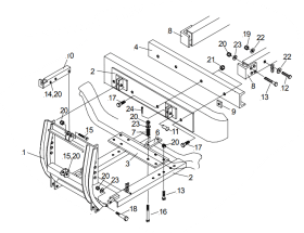 16500 Meyer Tilt Cab Bumper Mount HM Snow Plow Tilt Lift Frame Class 4-7 Trucks