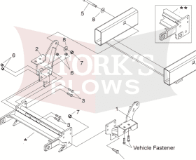 17167 EZ Plus plow mount for toyota tundra