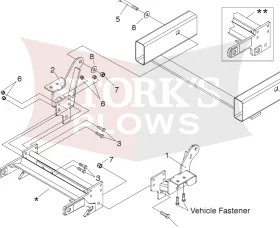 17167 EZ Plus plow mount for toyota tundra