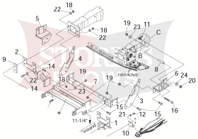 17122 Meyer MDII Plus Mount 99 F-250 F-350 Ford Truck Frame