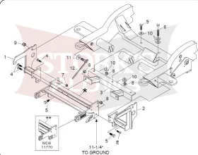 17143 meyer MDII Plus mount for a hummer