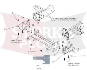 17196 2017-2024 Nissan Titan XD Meyer Plow Mount Plus MDII
