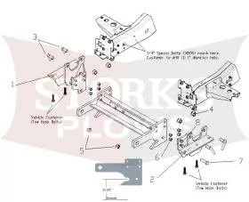 17196 2017-2024 Nissan Titan XD Meyer Plow Mount Plus MDII