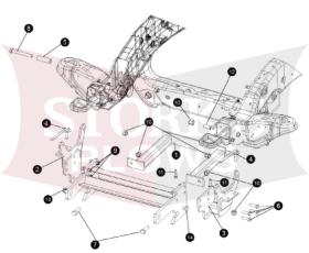 17198 2020-2026 GMC Chevy C/K Series K2500HD K2500 K3500 4x4 Meyer Plow Mount Plus MDII