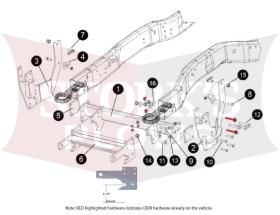 17200 2019-2024 Dodge Ram 2500/3500 Meyer Plow Mount Plus MDII