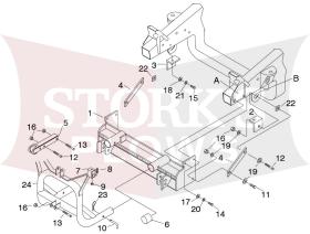 18112 Meyer EZ Classic Tube Plow Mount 1998-2005 Nissan King Cab 4x4