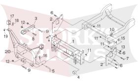 18115 Meyer Plow Mount 2002-2005 Mitsubishi L200 4x4 18116