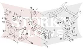 18116 Meyer Plow Mount 2002-2005 Mitsubishi L200 4x4 18115
