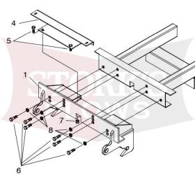 18511 Meyer 2009+ RTV 900/1100 Kubota 4X4 Drive Pro Plow Mount