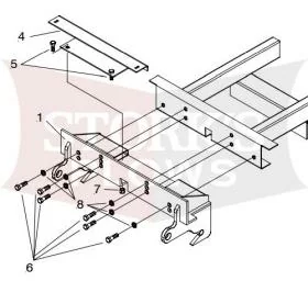 18511 Meyer 2009+ RTV 900/1100 Kubota 4X4 Drive Pro Plow Mount