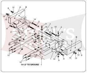 18516 Meyer Drive Pro Plow Mount 2010+ Isuzu D Max Pickup