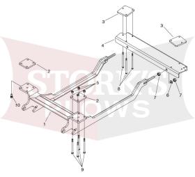 18522 2010-13 Mitsubishi L200 Meyer EZ-Mount Drive Pro Plow Bracket 