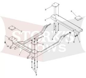 18522 2010-13 Mitsubishi L200 Meyer EZ-Mount Drive Pro Plow Bracket 