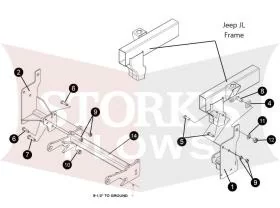 18534 Meyer Drive Pro Mount 2018+ Jeep Wrangler 2020+ Jeep Gladiator