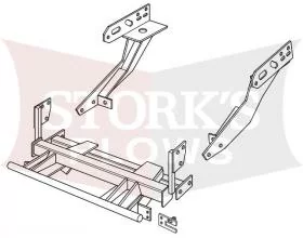 New 1FK11 Curtis Plow Mount 1972-93 Dodge Ram 1500 2500 3500 Frame Hitch