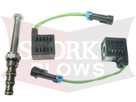 1TBM201 Curtis Center Angle Valve and Coil Solenoid Assembly Sno-pro 3000