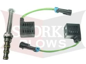 1TBM201 Curtis Center Angle Valve and Coil Solenoid Assembly Sno-pro 3000