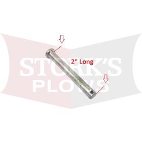 92997 Western / 20351 Fisher Spreader Spinner Clevis Shear Pin 1/4" X 2"